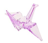 Toyvian Adorno de Acrílico Transparente Forma de Grulla Origami para Decoración de Mesas de Cumpleaños para Decoración Festiva Escultura de Acrílico Adorno para Fiestas