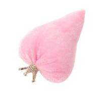 Toyvian Adorno de Corazón de Terciopelo Relleno Decoración de San Valentín Rosa Adorno de Escritorio para Hogar y Oficina Decoración Romántica para Fiestas y Estanterías