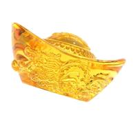 Toyvian Adorno de Cristal Lingote Tallado Pequeño Decoración de Escritorio Dragón Figurita Estable para Hogar y Oficina Modelo para Año