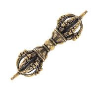 Toyvian Adorno De Mortero Vajra De Latón Envejecido, Mini Mortero Religioso Compacto, Artesanía Retro De Latón, Decoración para Altar y Espacio Interior, Pieza Decorativa Ligera Vintage