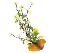 Toyvian Adorno Floral Decorativo para Plato de Sushi, Flores Artificiales Verdes Ramas de Fulgor, Decoración para Platos de Sashimi en Hoteles y Catering, Accesorio Ligero y Portátil