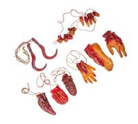 Toyvian Adornos de Halloween Decoraciones Realistas de Goma Reutilizables 8 Piezas Partes del Cuerpo Cortadas y Sangrientas para Casas Embrujadas y Shows en Escena