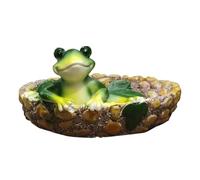 Toyvian Adornos De Rana Jugando En El Agua Mini Ranas Figurilla Diminuto Decoración De Jardín Al Aire Libre Estatua De Jardín Resina Sintética Vistoso para Exterior DiseñO ÚNico Y Detalles