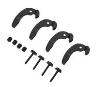 Toyvian Afinadores Finos Dobles para Violonchelo 3/4-4/4, Ajustadores de Cuerdas de Metal Pieza, Gancho y Perilla Negros, Accesorios Precisos para Afinación Estable y Compatible