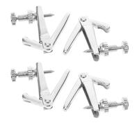 Toyvian Afinadores para Violín y Violonchelo de Aleación Plateada, 4 Piezas, Ajuste Fino Compatible Violines 1/2 y 1/4 para Música Precisa y Elegante
