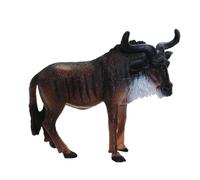 Toyvian African GNU Modelo Baby Doll Juguetes Mini Figuras Niños Trajes Gnus Mini GNU Juguete Accesorio de Escritorio GNU Ornamento GNU para el hogar Modelos GNU PVC Atlas Miniatura