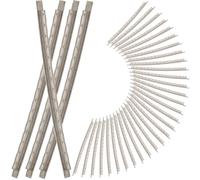 Toyvian Alambre de Trastes para Guitarra Acústica 2.2 Mm, Cobre Níquel, 40 Piezas, Accesorios para Diapasón, Repuesto para Traste de Guitarra Clásica y Eléctrica, Suministro Profesional