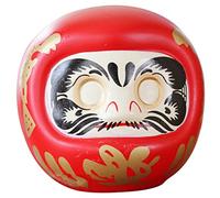 Toyvian Alcancía Daruma Japonesa de Cerámica para Escritorio Figura Decorativa Pequeña, Símbolo de Buena Fortuna, Diseño Tradicional Japonés para Hogar, Oficina y Tienda