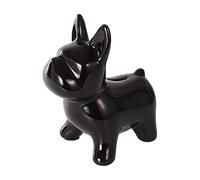 Toyvian Alcancía de Cerámica Forma de Perro para Ahorrar Dinero Decoración de Escritorio Negra Adultos Hucha Personalizada para Guardar Monedas y Billetes