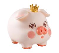 Toyvian Alcancía Infantil: Bonita e irrompible, Ideal para niños y niñas. Estatua de Cerdito de Vinilo para Decorar el hogar, la Escuela, el Dormitorio y la guardería.