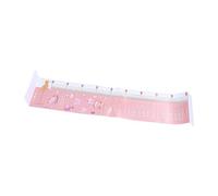 Toyvian Alfombra de Medición para Bebés Rosa de Pvc con Diseño Integrado sin Costuras, Construcción Resistente y Accesorios Incluidos para Centros de Cuidado