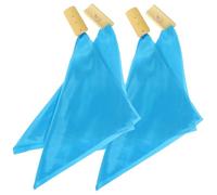 Toyvian Allegro De Seda Azul De Badajo Chino Allegro Para Representaciones Teatrales y Principiantes Instrumento Musical Tradicional De Percusión Kuaiban Chino