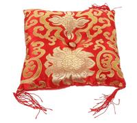 Toyvian Almohadilla Decorativa Para Cuenco Tibetano De Tela, Tapete Inferior Cuadrado De 16 Cm, Accesorio Ligero Para Cuenco De Templo Budista, Adecuado Para Meditación y Uso Budista