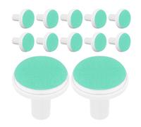 Toyvian Almohadillas de Repuesto para Cortaúñas Eléctrico de 16 Piezas Verdes Cabezales de Pulido Seguros y Suaves para Uñas Infantiles Accesorios para Pulidor Eléctrico de Uñas