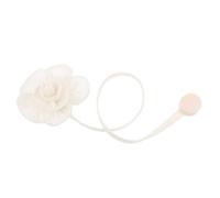 Toyvian Alzapaños Decorativos para Cortinas Clip de Flor Correa de Fijación de Algodón Color Crudo Sujetacortinas para Cortinas Finas y Transparentes Accesorio Práctico para Hogar y