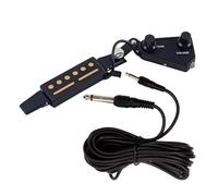 Toyvian Amplificador Transductor 6 Puntos y Barra Horizontal, Material Metálico, bajo Ruido y Control de Volumen de Pastilla de Guitarra Acústica para Accesorios de Guitarra