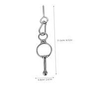 Toyvian Anilla para Atar Caballos Inoxidable Equipo Seguro y para Establos con Hebilla de Liberación Rápida y Perno de Accesorio Resistente para y Suministros Ecuestres Plata