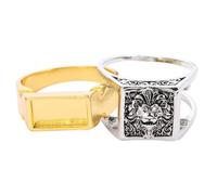 Toyvian Anillo de León Vintage para Hombre con Compartimento Secreto Diseño Audaz y Duradero Símbolo de Poder Accesorio Único para Fiestas y Reuniones