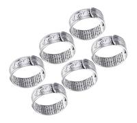 Toyvian Anillo Masculino Fortuna 6 Piezas de Metal Vintage Forma Única Estilo Elegante y Chic para Atraer Suerte y Felicidad