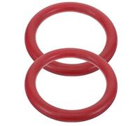 Toyvian Anillos de Entrenamiento Multifunción 2 Unidades Antideslizantes Rojos para Ejercicios de Estiramiento en Casa Aire Libre