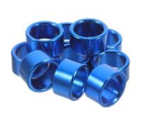 Toyvian Anillos de Identificación para Patas de Paloma 10 Piezas Aluminio Azul 8mm Interior X 6mm Altura Bandas Salud de Palomos Suministros para Entrenamiento Aves
