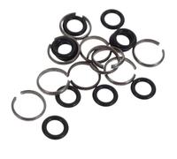 Toyvian Anillos de Retención para Llave de Impacto Color Aleatorio para Instalación Simple y Reemplazo Rápido Juego de 10 Sets Junta Tórica, Fabricados en Hierro y Goma