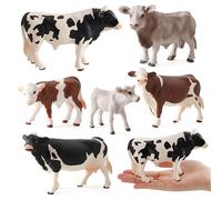 Toyvian Animales de Juguete Vaca Decoracion de Oficina Regalos para Amigos Regalos para la Familia Estatua de Animales Hipster decoración Modelos Escritorio Decorar Accesorios niño