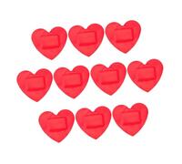 Toyvian Apósitos Adhesivos para Heridas Forma de Corazón 10 Unidades Rojos Parches Transpirables y Portátiles Cuidado y Protección de Heridas Aptos para Todas las Edades
