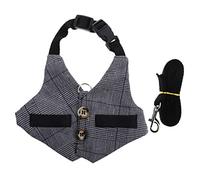 Toyvian Arnés con Correa Ajustable para Conejos y Gatos Chaleco Antideslizante de Estilo Formal para Mascotas Transpirable y Duradero para Paseos y Fiestas