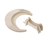 Toyvian Arpa de madera para lira Rya, instrumento musical de 7 cuerdas para principiantes, diseño portátil, perfecto para niños y amantes de la música