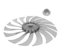 Toyvian Aspas para Ventilador de Pedestal Negras de Pp Ruido y Diseño Resistente, Accesorio para Recambio de Hélices en Ventiladores de Mesa y Pie