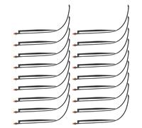 Toyvian Aspersores de Riego por Goteo Plástico Resistente de 180 Grados con Estaca y Tubo de 1/4 Pulgada Fácil Instalación Pack de 25 Unidades para Jardín y Macizos de Flores