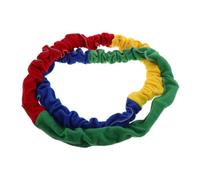 Toyvian Banda Elástica Cooperativa para Ejercicio Cuerda Elástica de Colores para Grupo y Actividades Dinámicas para Trabajo Equipo y Movimiento