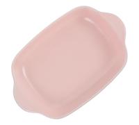 Toyvian Bandeja de Cerámica para Hornear en Horno y Microondas, Resistente a Altas Temperaturas, Tamaño Compacto, Color Claro, Utensilio para Cocinar Lasaña, Queso y Color Aleatorio