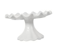 Toyvian Bandeja de Cerámica para Pasteles Expositor de Tartas Bandeja Alta para Frutas Aperitivos y Dulces para Cocina o Fiesta