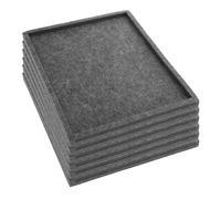 Toyvian Bandeja Multifuncional para Rompecabezas de Fieltro para Niños, Tamaño 30x24 Cm, Apilable y Reutilizable, Organizador Portátil para Puzzles 1000 Piezas, Set de 6 Unidades