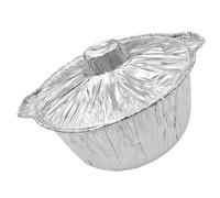 Toyvian Bandeja para Cocina Portátil con Tapa Cazuela Resistente Altas Temperaturas para Hornear Asar y Transportar Alimentos Exterior