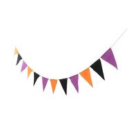 Toyvian Banderines de Tela para Fiesta de Halloween, Decoración Colgante para Hoteles y Fiestas, Triángulos de Tela para Embellecer Espacios Interiores
