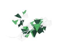 Toyvian Banderines Triangulares Guirnalda de Poliéster para Decoración de Cumpleaños y Bodas Fondo Fotográfico y Adorno de Jardín
