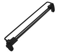 Toyvian Barra Extensible para Colgar Ropa Metálica Negra Sólida 35 CM Perchero Telescópico Ajustable 35-584 CM para Armario Toallero Retráctil Práctico para Dormitorio y Lavadero