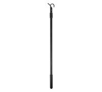 Toyvian Barra Telescópica de Aleación de Aluminio Negra para Cortinas Gancho, Longitud Ajustable de 35-60 Cm, Varilla Resistente Adecuado para Persianas y Dormitorios