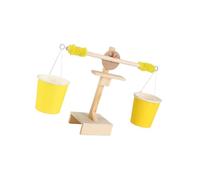 Toyvian Báscula de Madera DIY Juguetes Educativos para Niños 3 Años, Tamaño Pequeño, Desarrollo Manual y Coordinación Ojo-mano, Juego Científico de Equilibrio y Física, Kit de Experimentos Científicos