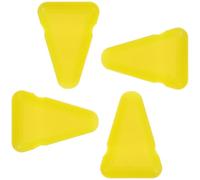 Toyvian Base Estabilizadora de Silicona para Diapasones de Meditación Soporte Antideslizante Amarillo 4 Piezas para Práctica Relajación y Armonización Energética