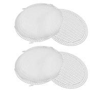 Toyvian Bases para Bolsos de Ganchillo Redondas de 17 CM Láminas de Lona Plástica Blancas Resistentes para DIY Insertos Moldeadores para Fondo de Bolso 12 Piezas para Manualidades y