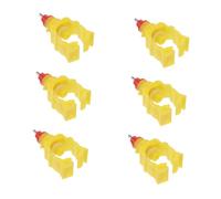 Toyvian Bebedero Automático para y Aves de Corral 6 Piezas Tipo Tornillo para Gansos y Comedero de Agua Resistente de