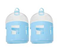 Toyvian Bebedero para Palomas 2l Transparente Abs Resistente 2 Piezas Dispensador de Agua para Jaula Suministros Aves Comedero para Pájaros Jaula Accesorios Palomas
