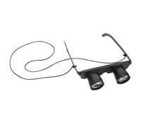 Toyvian Binoculares de Pesca Ligeros Lupa y Enfoque Instantáneo, Material Plástico Negro, Lentes de 28mm y 13mm para Observación de Aves y Pesca