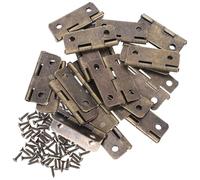 Toyvian Bisagras 20 Piezas Tornillos para Caja de Madera y Joyero de Hierro Pequeñas Resistentes al Óxido Desgaste, Ideales para Manualidades DIY