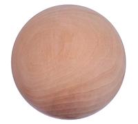 Toyvian Bola de Madera Maciza - 3.5 Pulgadas Esfera de Madera Natural Lisa para Manualidades y Proyectos DIY Accesorio de Artesanía para Pintar Decoración del Hogar y Bricolaje