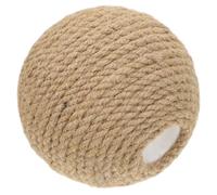 Toyvian Bola de Repuesto para Columpio para Gatos Juguete de Peluche de Gato Pelota para rascar Gatos Pelota de Juguete para Masticar Juguete de Bolas de Gato SOGA sisal Marrón Claro
